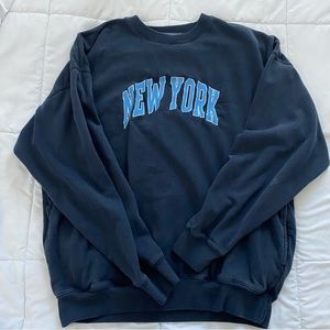 brandy melville oversized new york crewneck